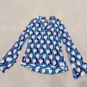 Tory Burch blouse with mirror detailing